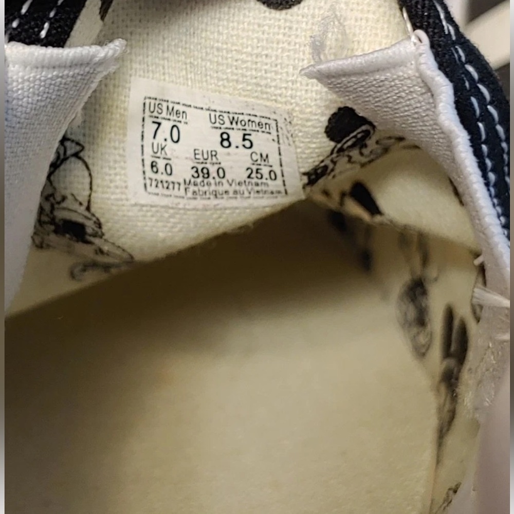 Vans Slip On Disney Mickey Minnie Mouse Checkerboard Flames 90th Anniversary - Picture 15 of 15